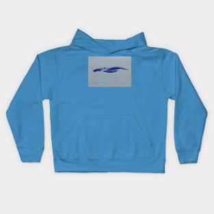 Pelican in flight Kids Hoodie